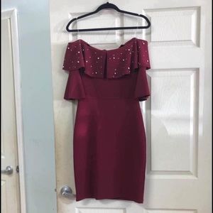 Short off shoulder women’s dress